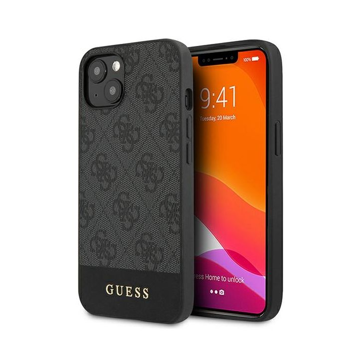 Guess GUHCP13SG4GLGR iPhone 13 mini 5,4" szary/grey hardcase 4G Stripe Collection na NearMe.pl