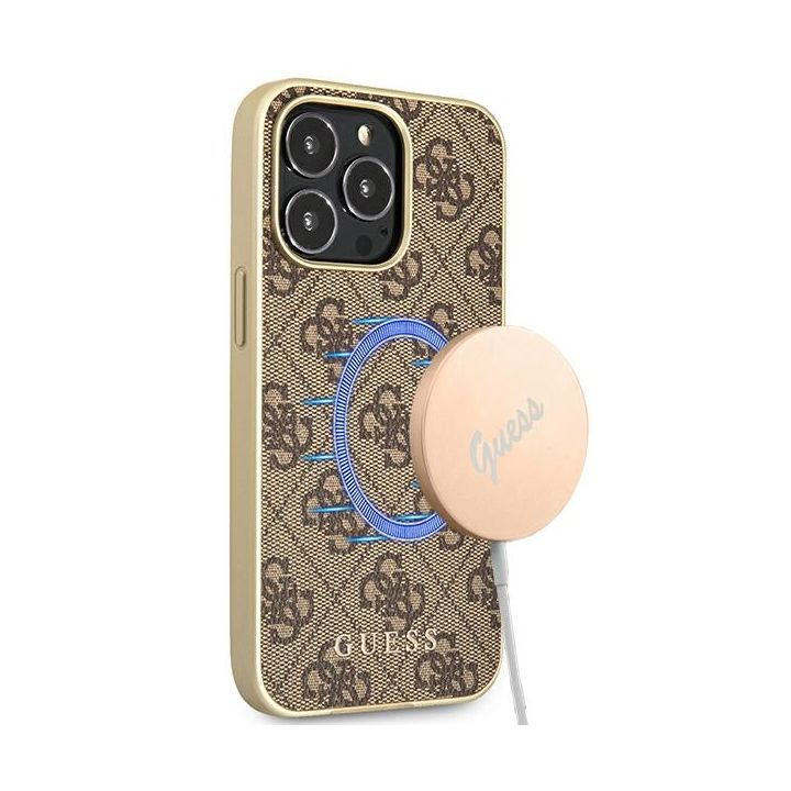 Guess GUHMP13LG4GB iPhone 13 Pro / 136,1" brązowy/brown hard case 4G Collection Magsafe na NearMe.pl