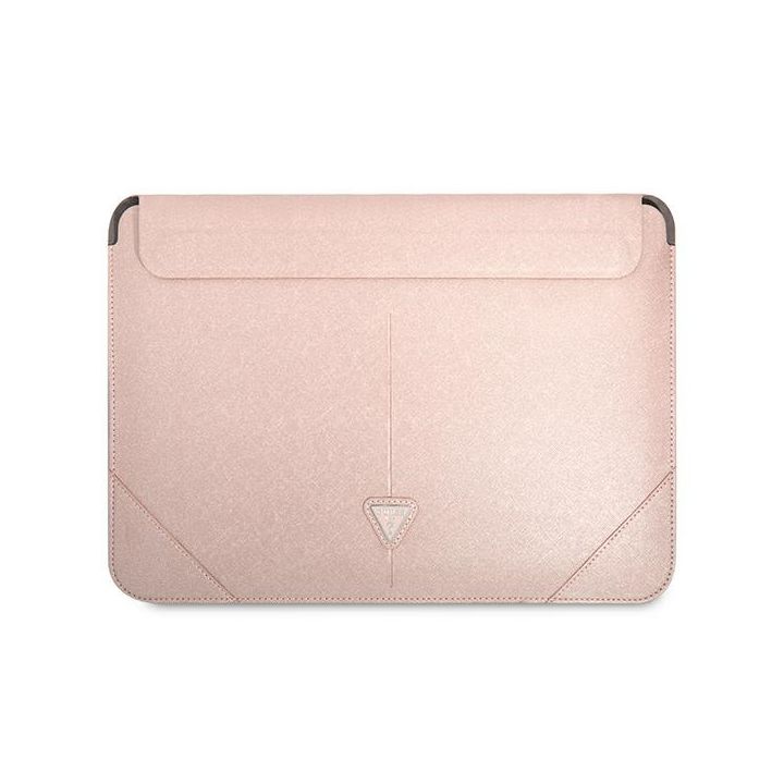 Guess Sleeve GUCS14PSATLP 14" różowy/pink Saffiano Triangle Logo na NearMe.pl