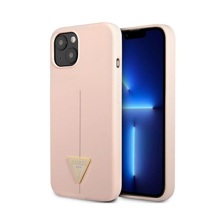 Guess GUHCP13MSLTGP iPhone 13 / 14 / 15 6.1" różowy/pink hardcase Silicone Triangle na NearMe.pl