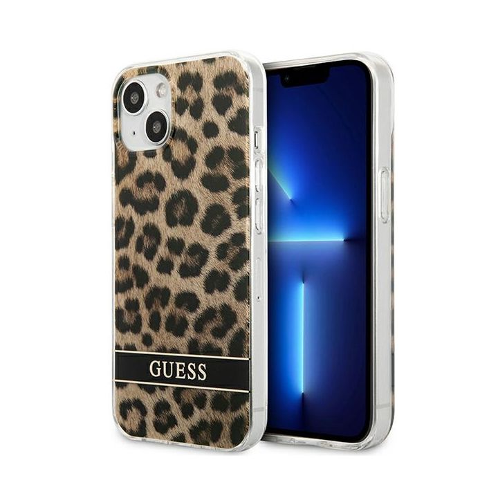 Guess GUHCP13SHSLEOW iPhone 13 mini 5,4"brązowy/brown hardcase Leopard na NearMe.pl