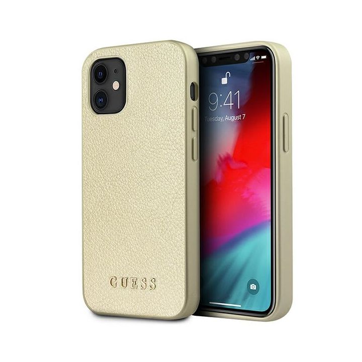 Guess GUHCP12SIGLGO iPhone 12 mini 5,4"złoty/gold hardcase Iridescent na NearMe.pl