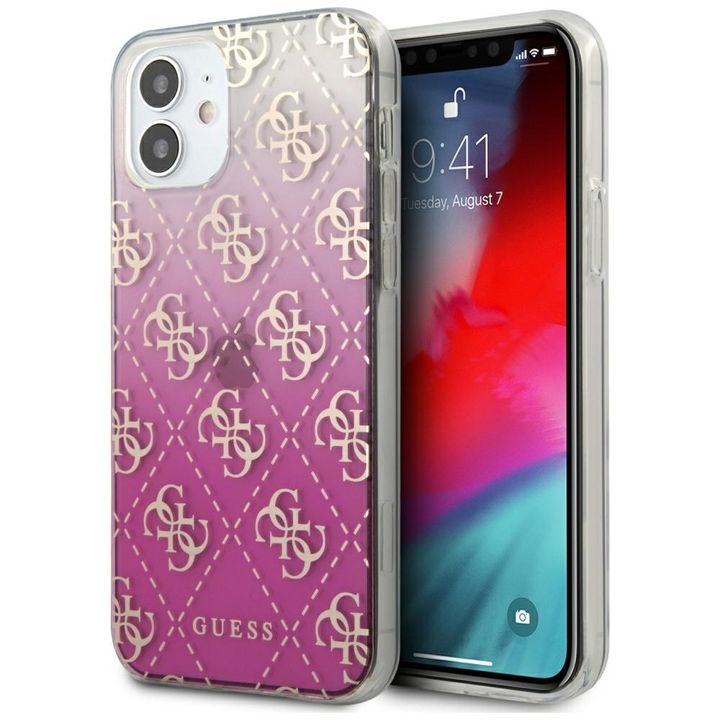 Guess GUHCP12SPCU4GGPI iPhone 12 mini5,4" różowy/pink hardcase 4G Gradient na NearMe.pl