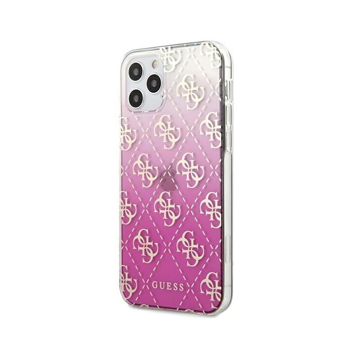 Guess GUHCP12LPCU4GGPI iPhone 12 Pro Max 6,7" różowy/pink hardcase 4G Gradient na NearMe.pl