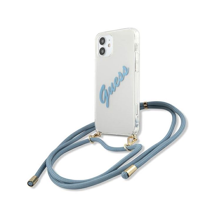 Guess GUHCP12SCRTVSBL iPhone 12 mini 5,4" niebieski/blue hardcase Script Vintage na NearMe.pl