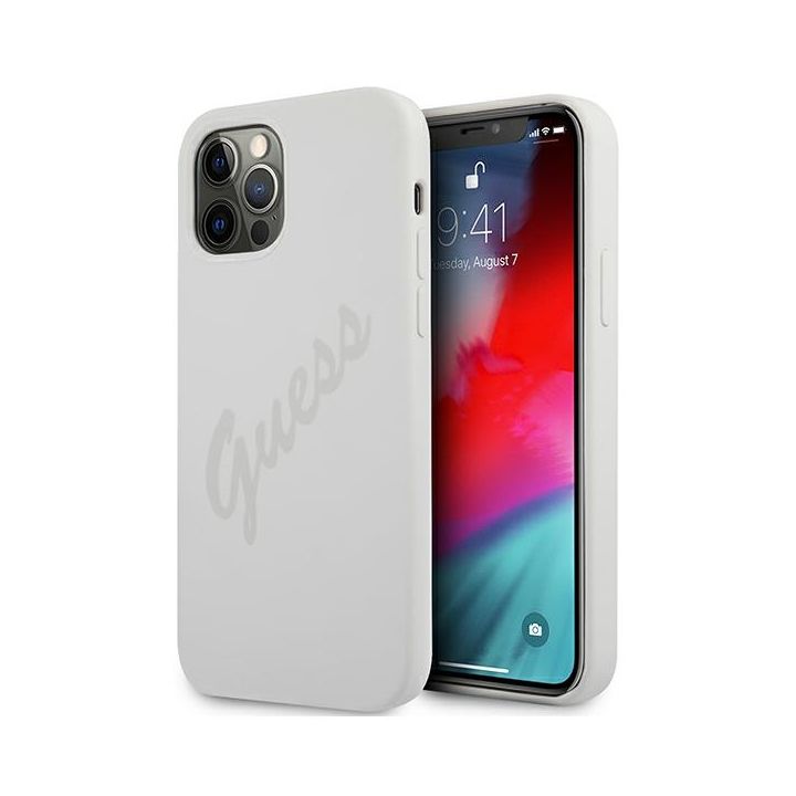 Guess GUHCP12LLSVSCR iPhone 12 Pro Max6,7" kremowy/cream hardcase Script Vintage na NearMe.pl