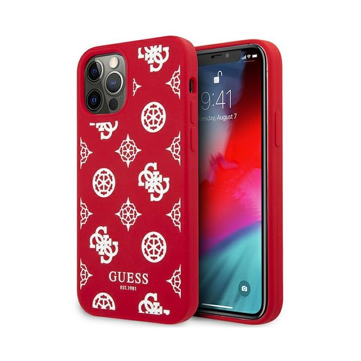 Guess GUHCP12MLSPEWRE iPhone 12/12 Pro6,1" czerwony/red hard case Peony Collection na NearMe.pl