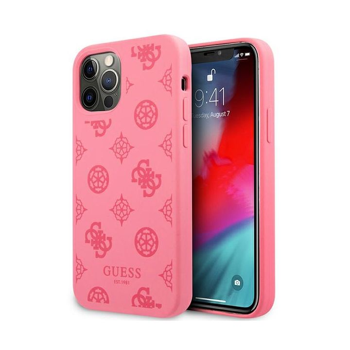 Guess GUHCP12MLSPEFU iPhone 12/12 Pro6,1" fuksja/fuchsia hard case Peony Collection na NearMe.pl