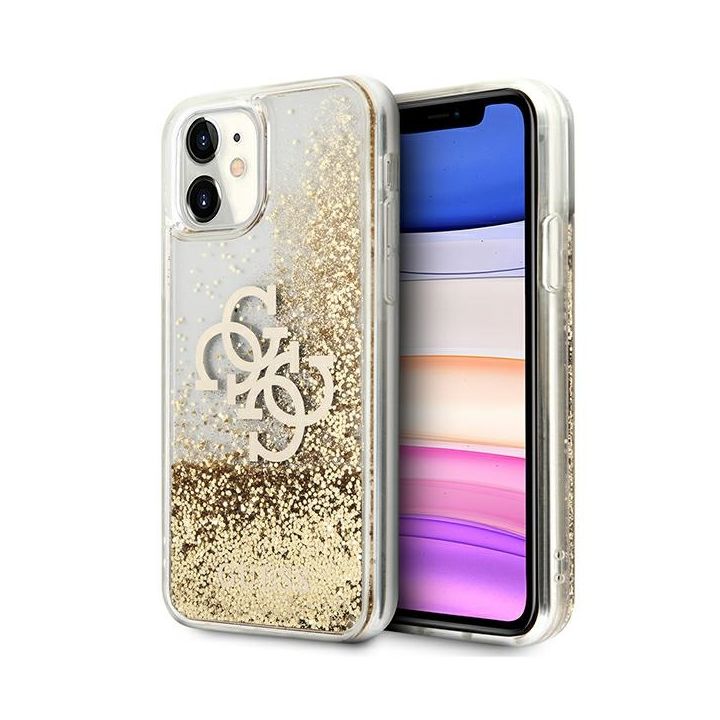 Guess GUHCN61LG4GGO iPhone 11 6,1" / Xrzłoty/gold hardcase 4G Big Liquid Glitter na NearMe.pl