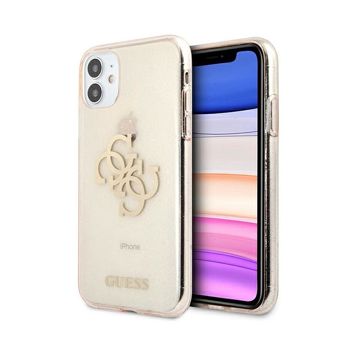 Guess GUHCN61PCUGL4GGO iPhone 11 6,1"/ Xr złoty/gold hard case Glitter 4G Big Logo na NearMe.pl