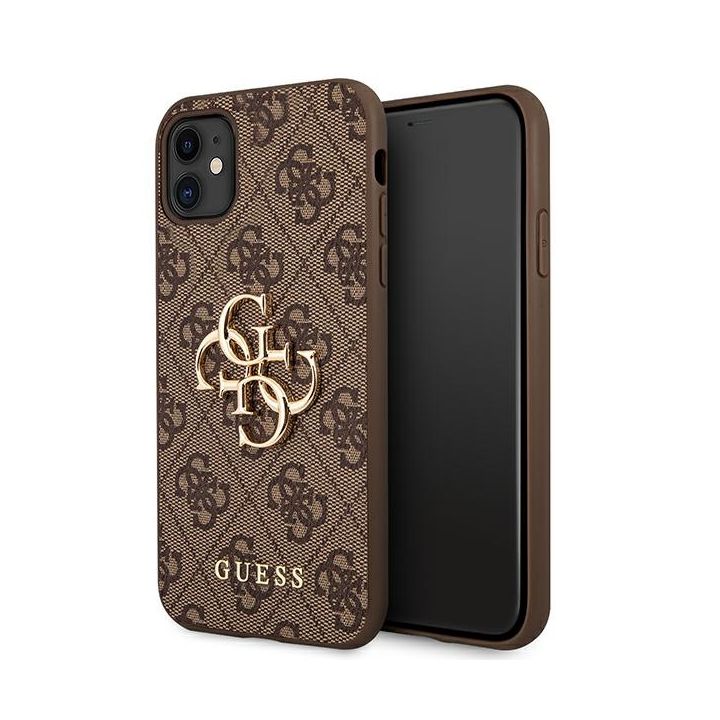 Guess GUHCN614GMGBR iPhone 11 6,1 / Xr brązowy/brown hardcase 4G Big Metal Logo na NearMe.pl