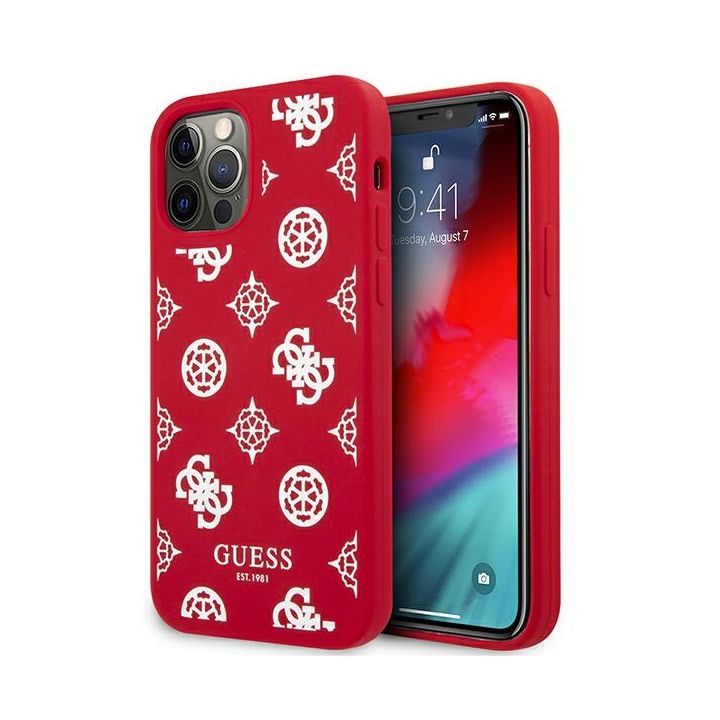 Guess GUHCP12LLSPEWRE iPhone 12 Pro Max6,7" czerwony/red hard case Peony Collection na NearMe.pl