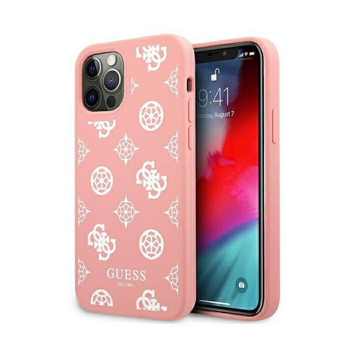 Guess GUHCP12LLSPEWPI iPhone 12 Pro Max6,7" różowy/pink hard case Peony Collection na NearMe.pl