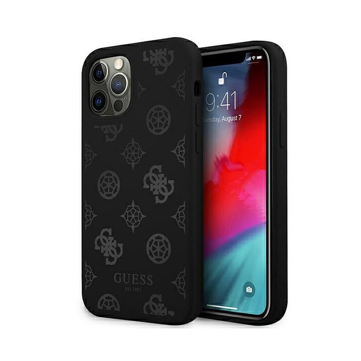 Guess GUHCP12LLSPEBK iPhone 12 Pro Max6,7" czarny/black hard case Peony Collection na NearMe.pl