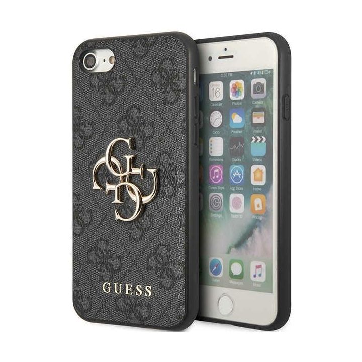 Guess GUHCI84GMGGR iPhone 7/8/SE 2020 /SE 2022 szary/grey hardcase 4G Big Metal Logo na NearMe.pl