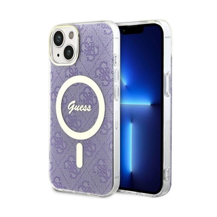 Guess GUHMP14SH4STU iPhone 14 / 15 / 136.1" purpurowy/purple hardcase 4G MagSafe na NearMe.pl