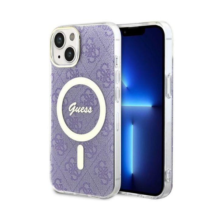Guess GUHMP14MH4STU iPhone 14 Plus/ 15 Plus 6.7" purpurowy/purple hardcase 4G MagSafe na NearMe.pl