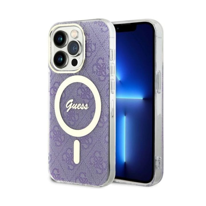 Guess GUHMP14LH4STU iPhone 14 Pro 6.1"purpurowy/purple hardcase 4G MagSafe na NearMe.pl