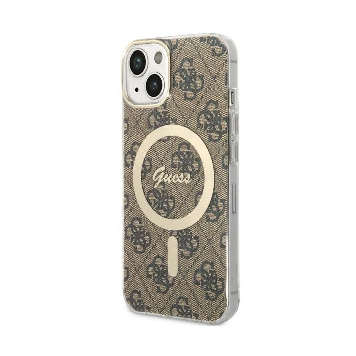 Guess GUHMP14MH4STW iPhone 14 Plus/ 15 Plus 6.7" brązowy/brown hardcase 4G MagSafe na NearMe.pl