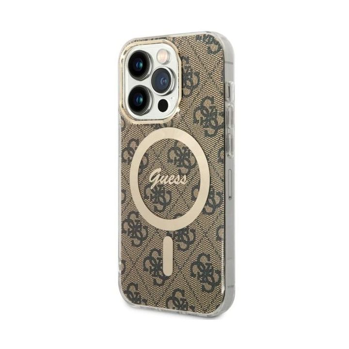 Guess GUHMP14LH4STW iPhone 14 Pro 6.1"brązowy/brown hardcase 4G MagSafe na NearMe.pl