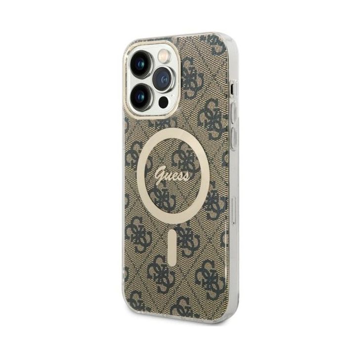 Guess GUHMP14XH4STW iPhone 14 Pro Max6.7" brązowy/brown hardcase 4G MagSafe na NearMe.pl