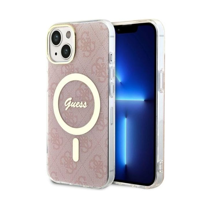 Guess GUHMP14SH4STP iPhone 14 / 15 / 136.1" różowy/pink hardcase 4G MagSafe na NearMe.pl