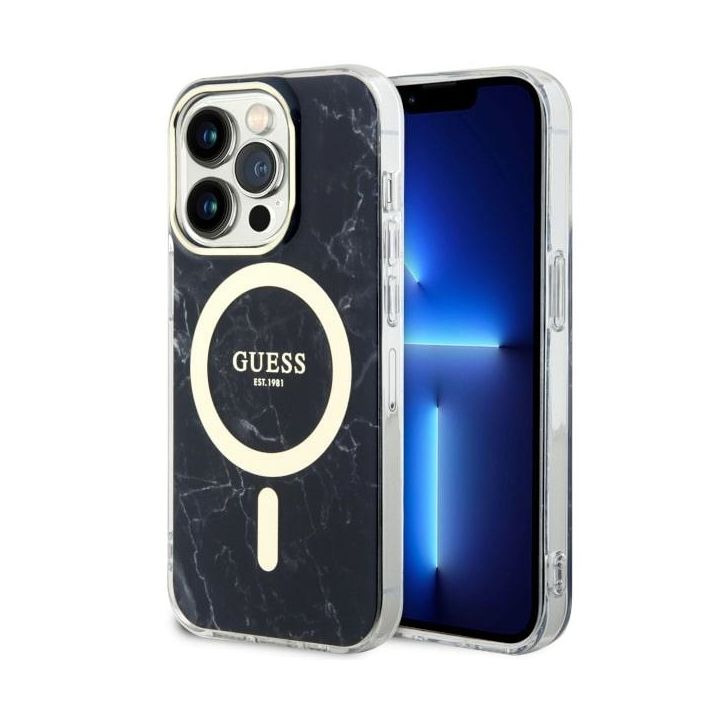 Guess GUHMP14LPCUMAK iPhone 14 Pro 6.1"czarny/black hardcase Marble MagSafe na NearMe.pl