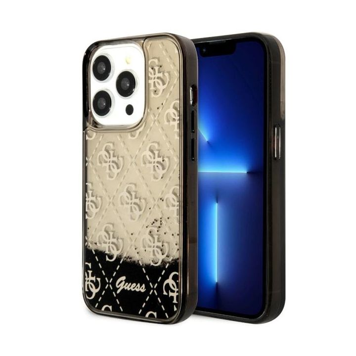 Guess GUHCP14LLC4PSGK iPhone 14 Pro 6.1"czarny/black hardcase Liquid Glitter 4G Transculent na NearMe.pl