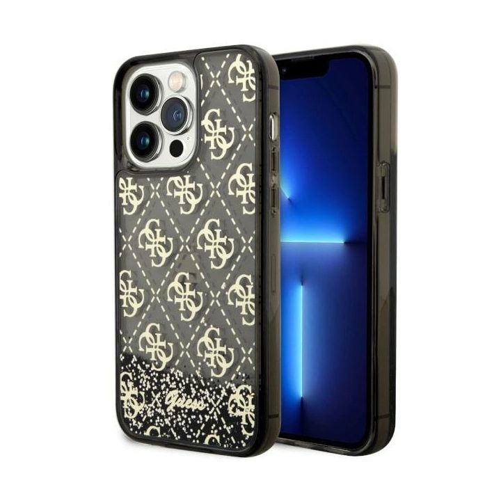 Guess GUHCP14XLC4PSGK iPhone 14 Pro Max6.7" czarny/black hardcase Liquid Glitter 4G Transculent na NearMe.pl