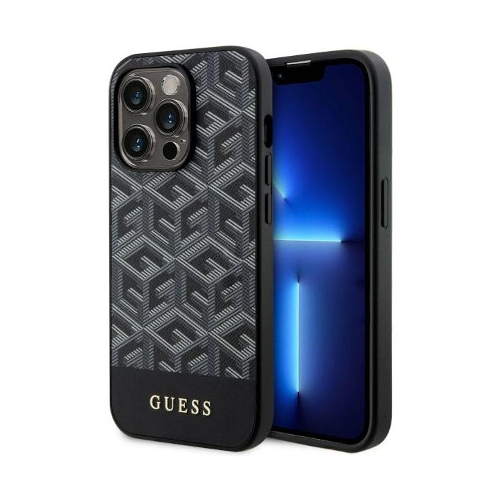Guess GUHMP14LHGCFSEK iPhone 14 Pro 6.1"czarny/black hardcase GCube Stripes MagSafe na NearMe.pl