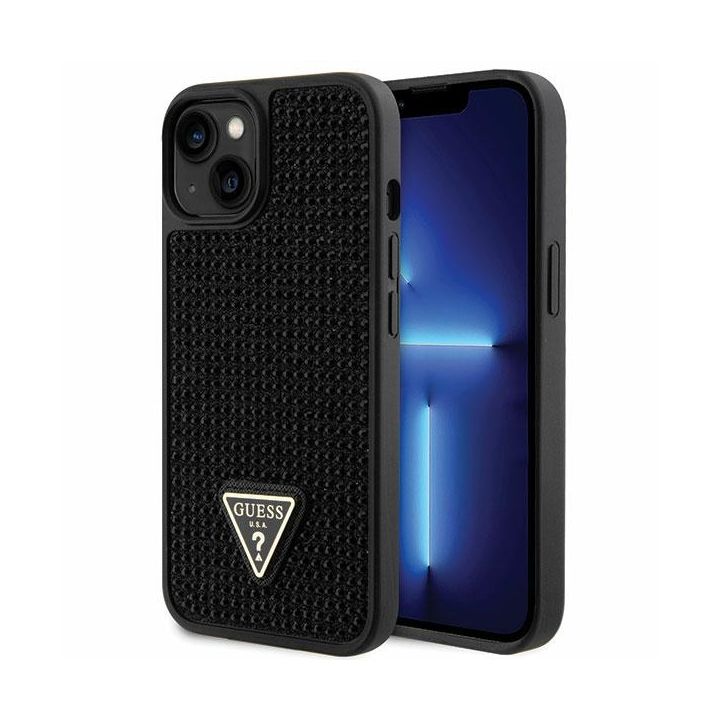 Guess GUHCP14SHDGTPK iPhone 14 / 15 / 13 6.1" czarny/black hardcase Rhinestone Triangle na NearMe.pl
