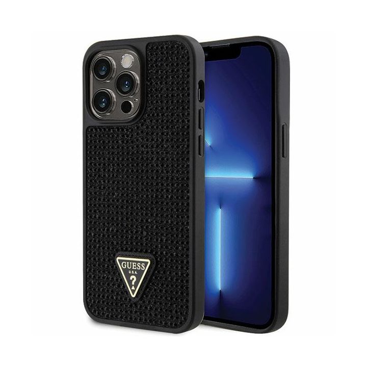 Guess GUHCP14XHDGTPK iPhone 14 Pro Max 6.7" czarny/black hardcase Rhinestone Triangle na NearMe.pl