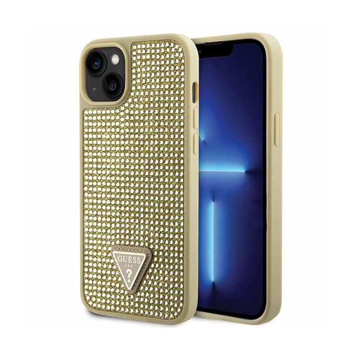 Guess GUHCP14MHDGTPD iPhone 14 Plus / 15 Plus 6.7" złoty/gold hardcase Rhinestone Triangle na NearMe.pl