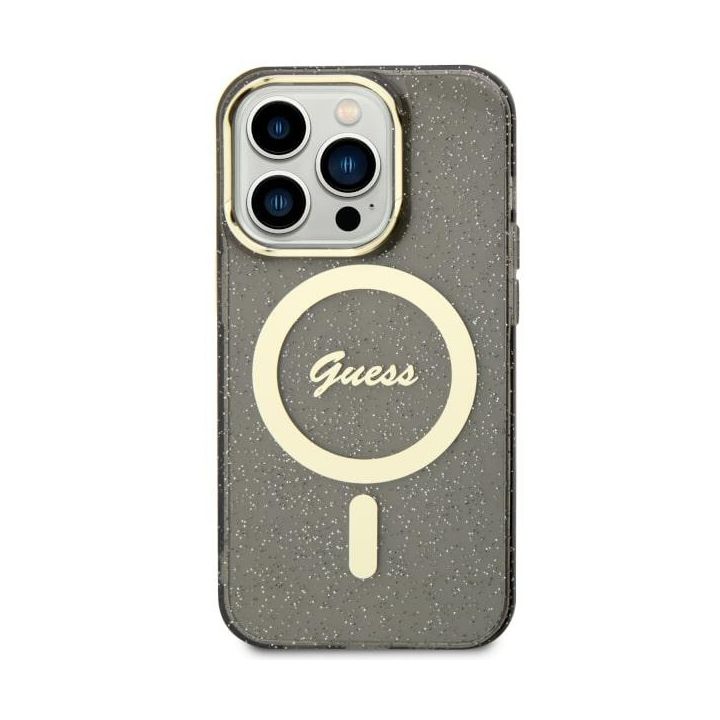 Guess GUHMN61HCMCGK iPhone 11 / Xr 6.1"czarny/black hardcase Glitter Gold MagSafe na NearMe.pl