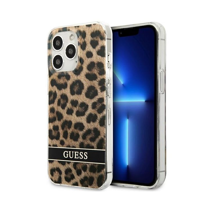 Guess GUHCP13LHSLEOW iPhone 13 Pro / 13 6,1" brązowy/brown hardcase Leopard na NearMe.pl