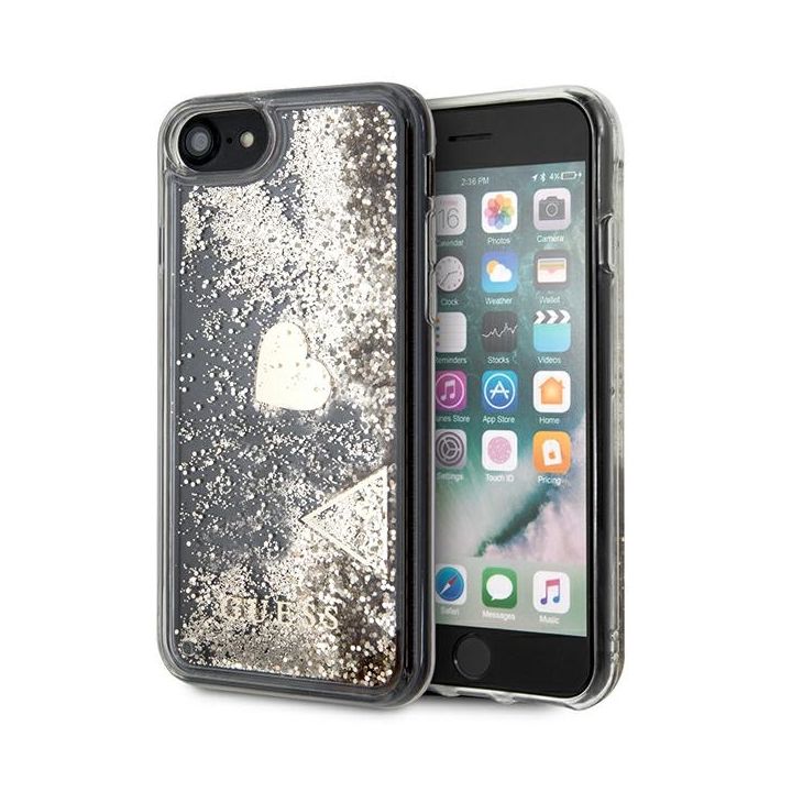 Guess GUOHCI8GLHFLGO iPhone 7/8/SE 2020 /SE 2022 gold/złoty hard case Glitter Charms na NearMe.pl