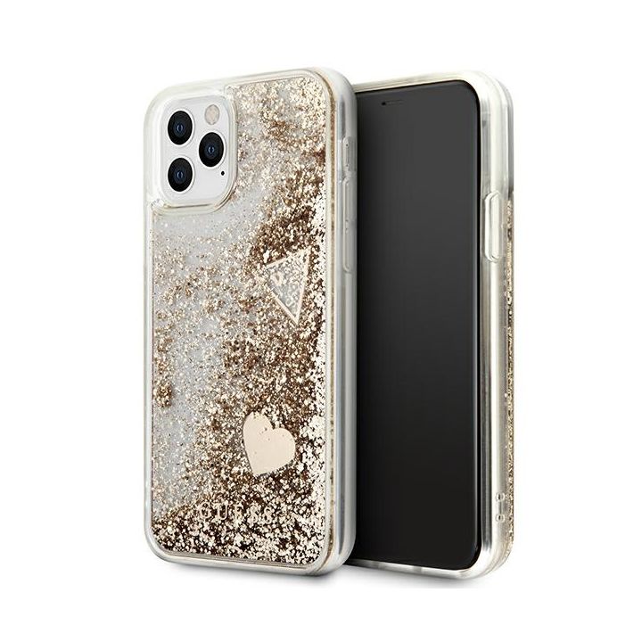 Guess GUOHCN58GLHFLGO iPhone 11 Progold/złoty hardcase Glitter Charms na NearMe.pl