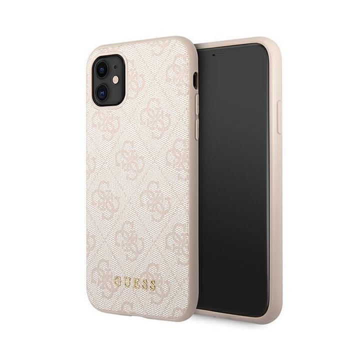 Guess GUHCN61G4GFPI iPhone 11 / Xr 6,1"różowy/pink hard case 4G Metal Gold Logo na NearMe.pl