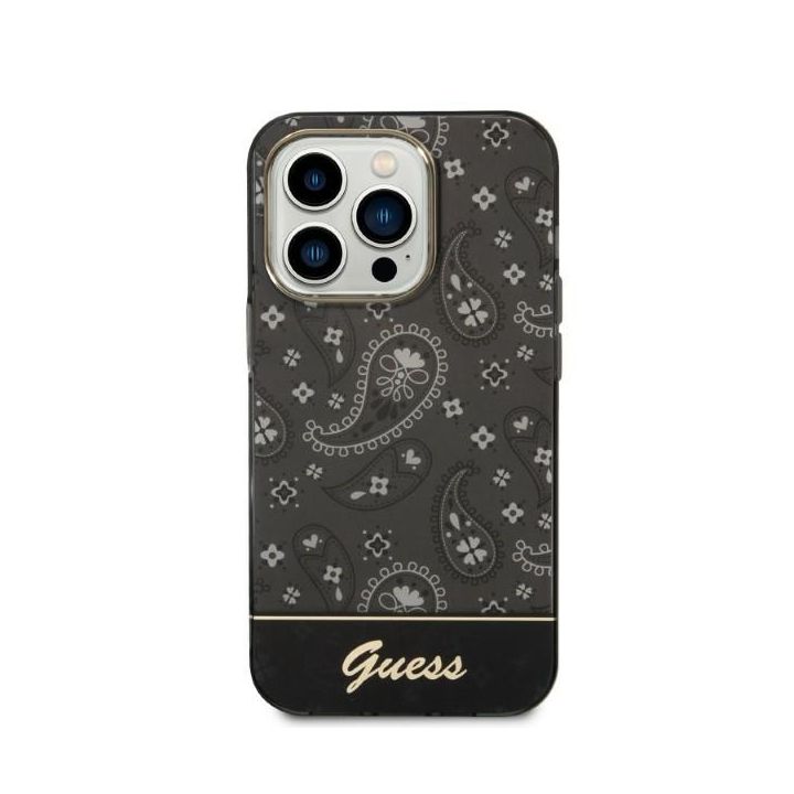 Guess GUHCP14LHGBNHK iPhone 14 Pro 6,1" czarny/black hardcase Bandana Paisley na NearMe.pl