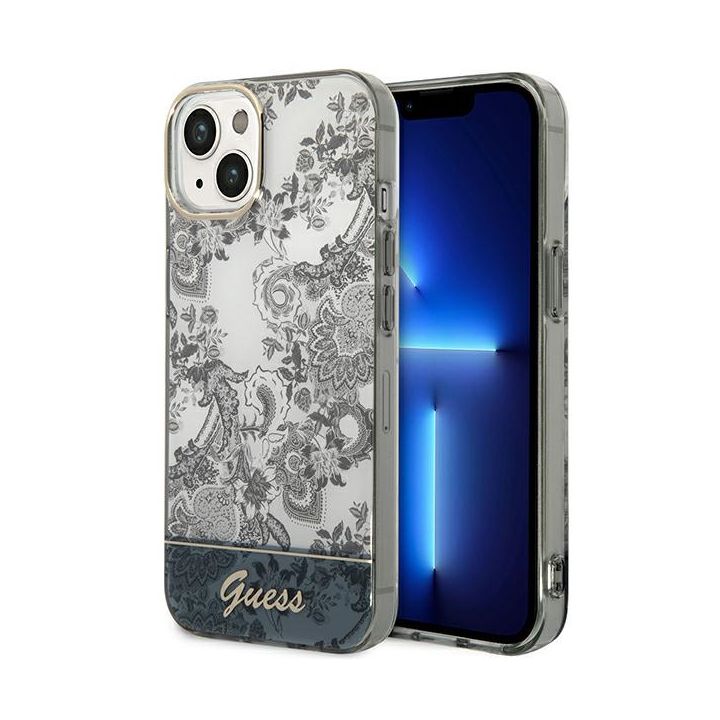 Guess GUHCP14MHGPLHG iPhone 14 Plus / 15 Plus 6.7" szary/grey hardcase Porcelain Collection na NearMe.pl