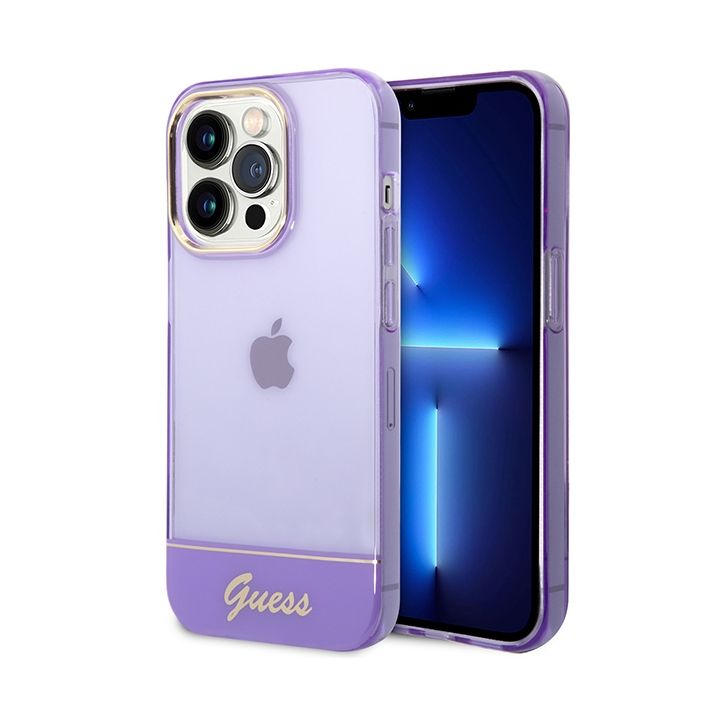 Guess GUHCP14XHGCOU iPhone 14 Pro Max6,7" fioletowy/purple hardcase Translucent na NearMe.pl