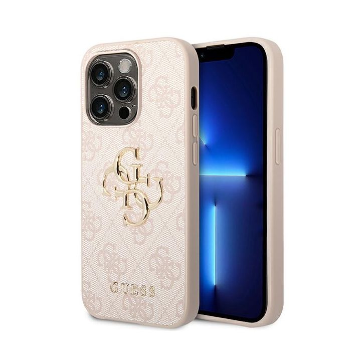 Guess GUHCP14L4GMGPI iPhone 14 Pro 6,1" różowy/pink hardcase 4G Big Metal Logo na NearMe.pl