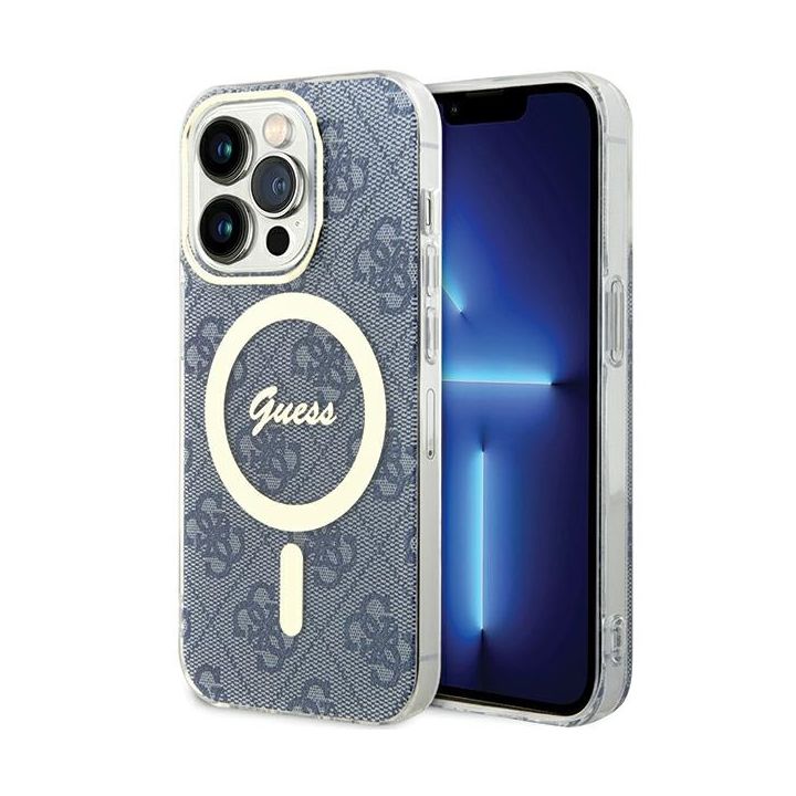 Guess GUHMP15XH4STB iPhone 15 Pro Max 6.7" niebieski/blue hardcase IML 4G MagSafe na NearMe.pl