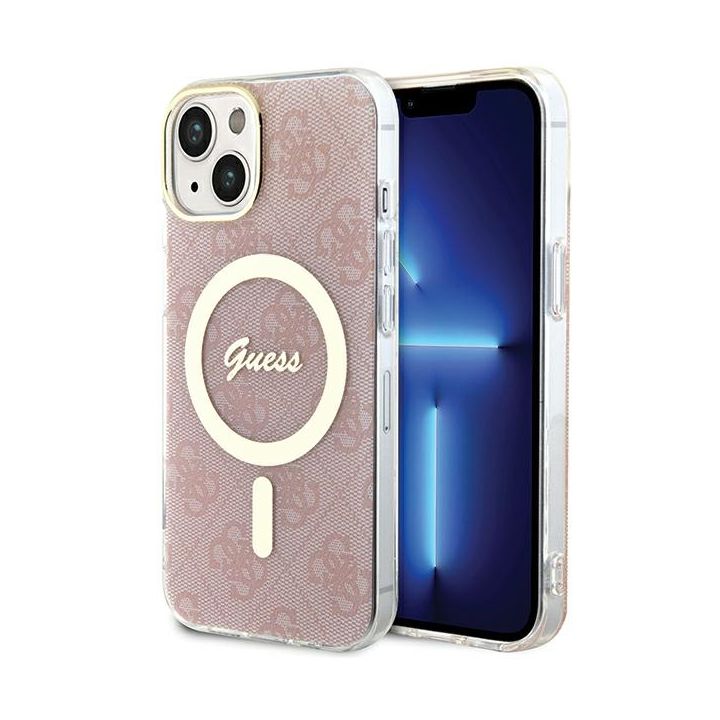 Guess GUHMP15SH4STP iPhone 15 / 14 / 136.1" różowy/pink hardcase IML 4G MagSafe na NearMe.pl