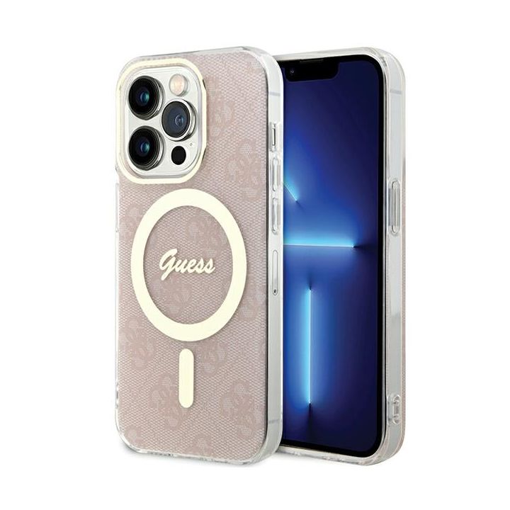 Guess GUHMP15LH4STP iPhone 15 Pro 6.1"rózowy/pink hardcase IML 4G MagSafe na NearMe.pl