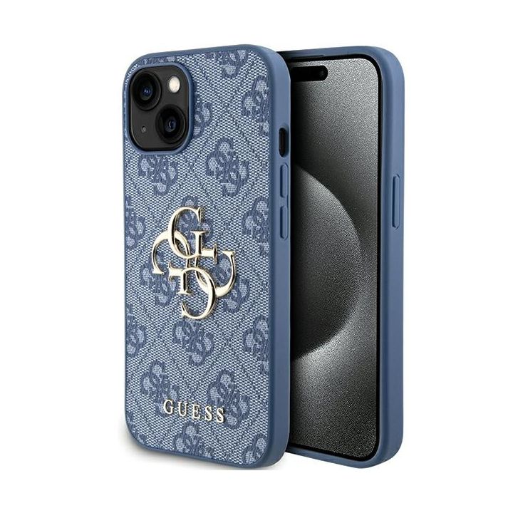 Guess GUHCP15S4GMGBL iPhone 15 / 14 / 136.1" niebieski/blue hardcase 4G Big Metal Logo na NearMe.pl