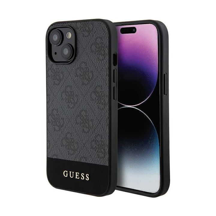 Guess GUHCP15SG4GLGR iPhone 15 / 14 / 136.1" szary/grey hardcase 4G Stripe Collection na NearMe.pl