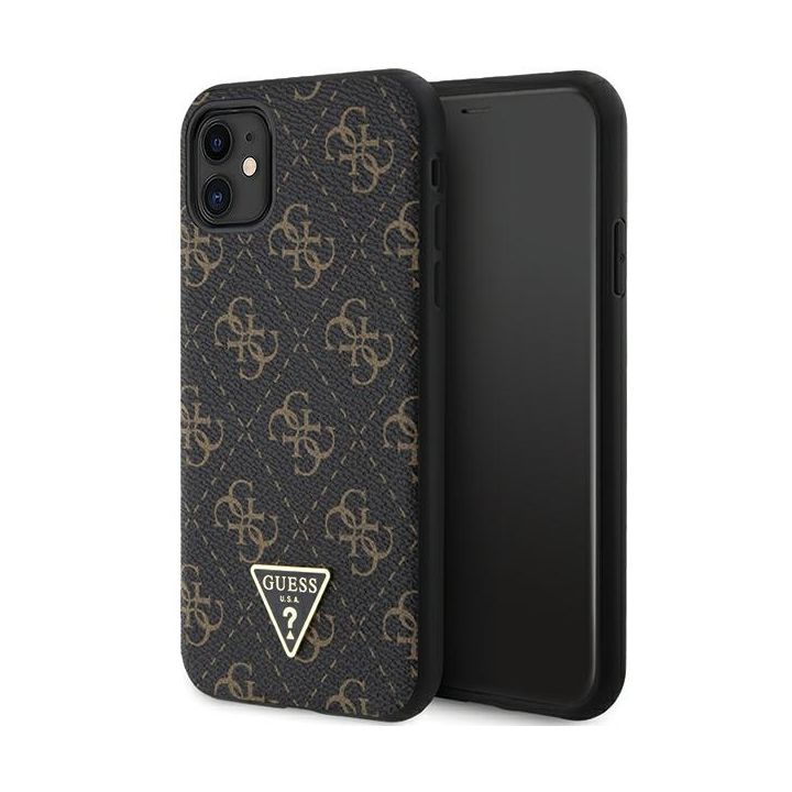 Guess GUHCN61PG4GPK iPhone 11 / Xr 6,1" czarny/black hardcase 4G Triangle Metal Logo na NearMe.pl