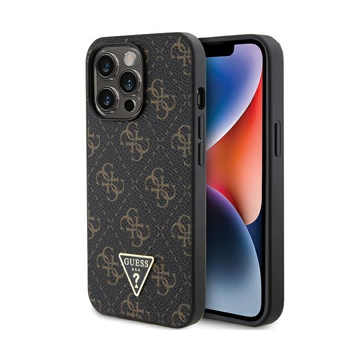 Guess GUHCP13LPG4GPK iPhone 13 Pro / 13 6.1" czarny/black hardcase 4G Triangle Metal Logo na NearMe.pl