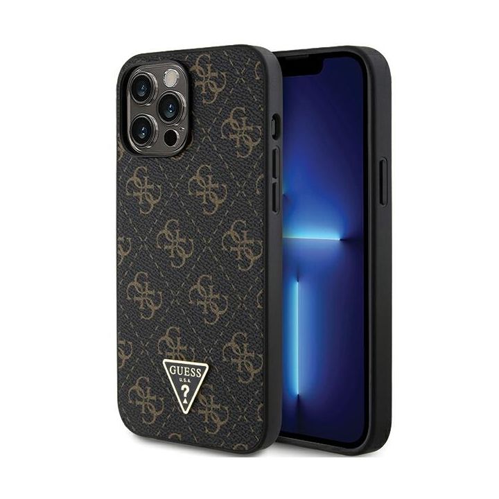 Guess GUHCP13XPG4GPK iPhone 13 Pro Max 6.7" czarny/black hardcase 4G Triangle Metal Logo na NearMe.pl
